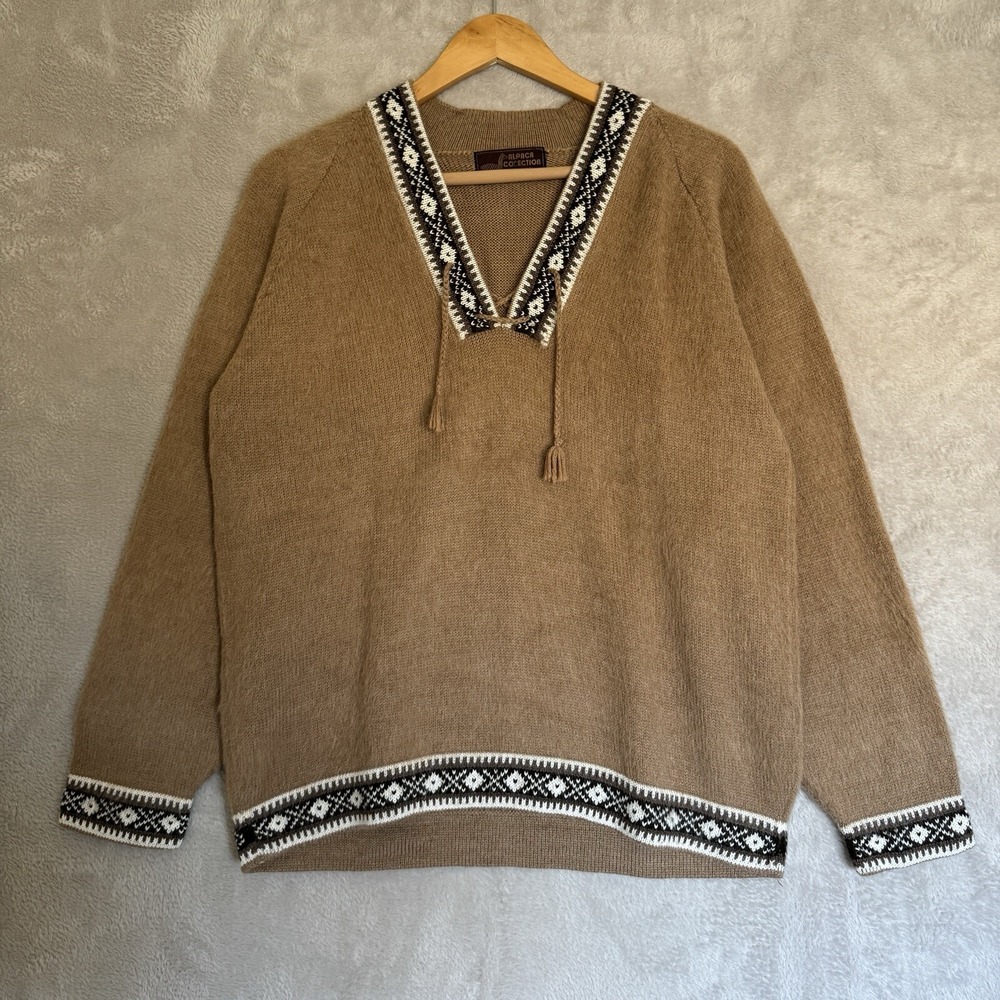 VTG Alpaca Conection Women's Jacket 100% Alpaca Size Large Preowned